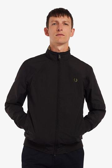 Geaca Barbati Fred Perry Brentham Negrii | RO 1180YXFU